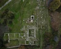 Il complesso delle terme adrianee  riutilizzato come chiesa in et&agrave; altomedievale